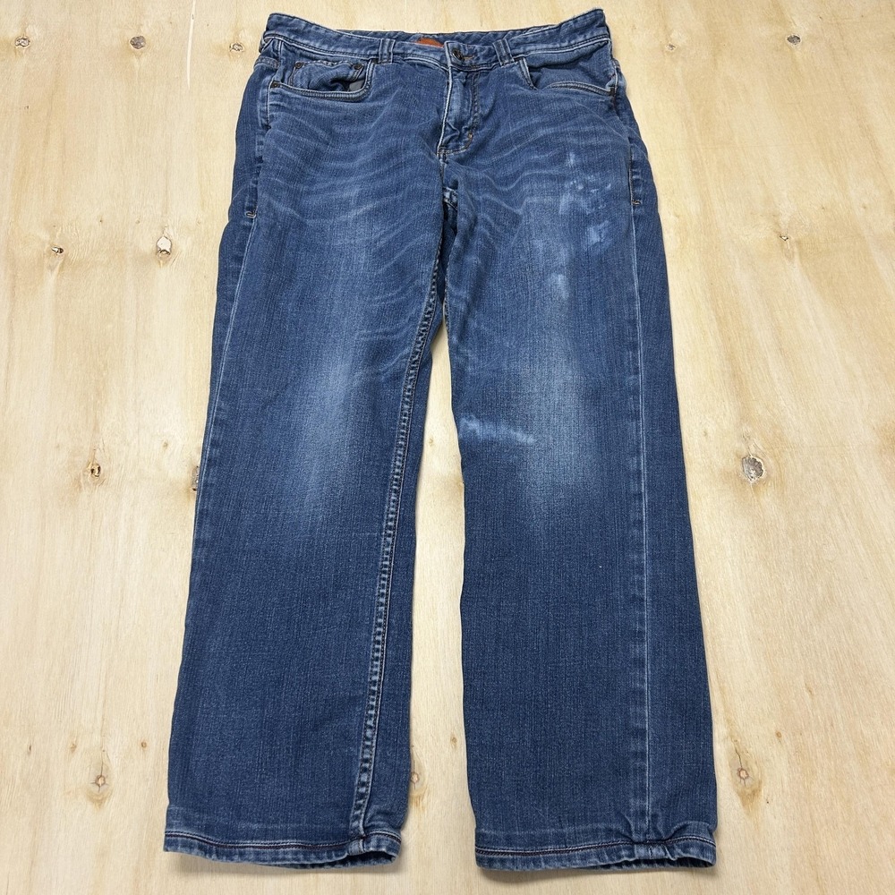 Tommy Bahama Cayman Vintage Slim Jeans Mens 34x30 Medium Wash Blue Denim Casual